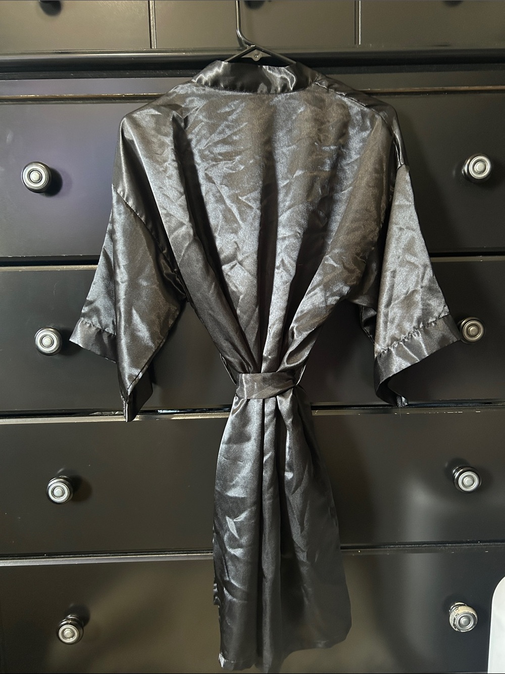 Satin Kimono Robe - Picture 3 of 4
